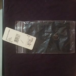 Authentic Chanel fabric swatch with replacement button
